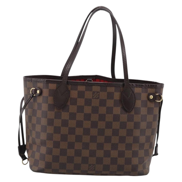 LOUIS VUITTON Damier Ebene Neverfull PM Tote Bag N51109 LV Auth 211517V