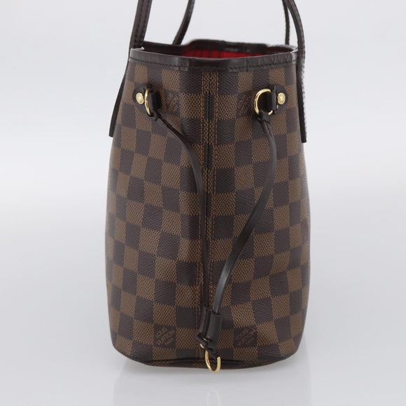 LOUIS VUITTON Damier Ebene Neverfull PM Tote Bag N51109 LV Auth 211517V