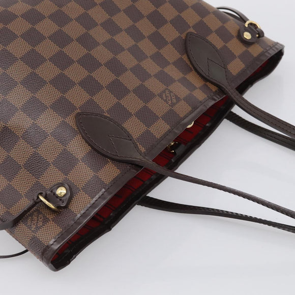 LOUIS VUITTON Damier Ebene Neverfull PM Tote Bag N51109 LV Auth 211517V