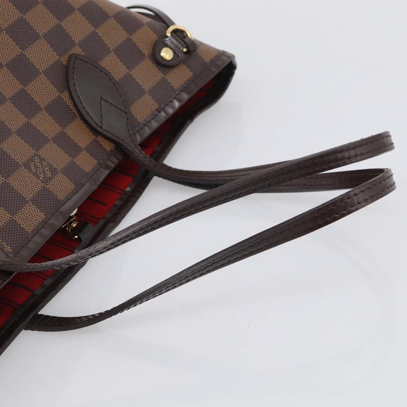 LOUIS VUITTON Damier Ebene Neverfull PM Tote Bag N51109 LV Auth 211517V