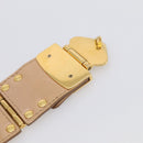 Miu Miu Matelasse Hand Bag Leather 2way Beige Gold Tone Auth 211519V-21