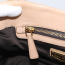 Miu Miu Matelasse Hand Bag Leather 2way Beige Gold Tone Auth 211519V-28