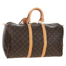 LOUIS VUITTON Monogram Keepall 45 Boston Bag M41428 LV Auth 211524V-1