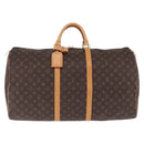 LOUIS VUITTON Monogram Keepall 60 Boston Bag M41422 LV Auth 211528V-2
