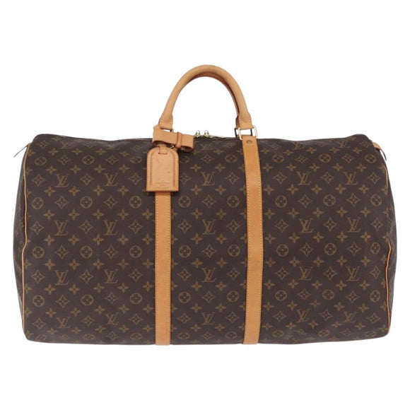 LOUIS VUITTON Monogram Keepall 60 Boston Bag M41422 LV Auth 211528V
