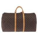 LOUIS VUITTON Monogram Keepall 60 Boston Bag M41422 LV Auth 211528V-3