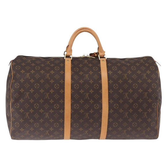 LOUIS VUITTON Monogram Keepall 60 Boston Bag M41422 LV Auth 211528V