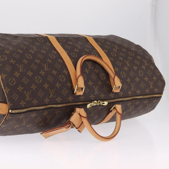 LOUIS VUITTON Monogram Keepall 60 Boston Bag M41422 LV Auth 211528V