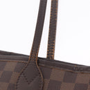 LOUIS VUITTON Damier Ebene Neverfull MM Tote Bag N51105 LV Auth 211535-11