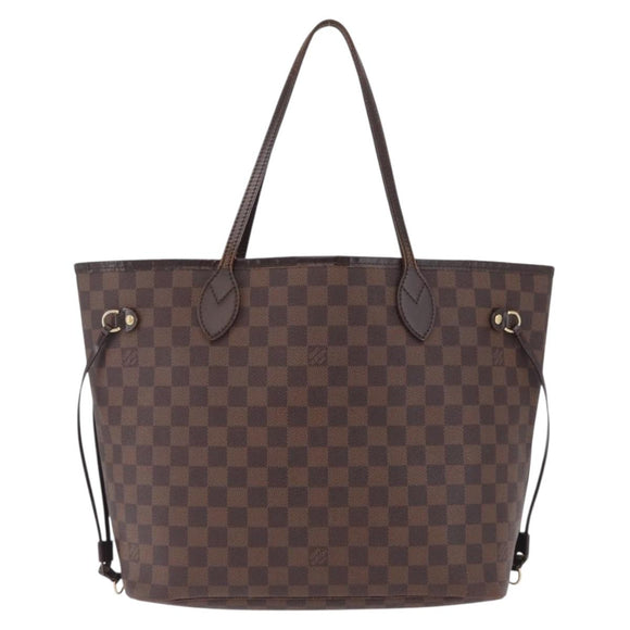 LOUIS VUITTON Damier Ebene Neverfull MM Tote Bag N51105 LV Auth 211535