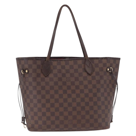 LOUIS VUITTON Damier Ebene Neverfull MM Tote Bag N51105 LV Auth 211535