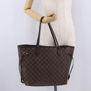 LOUIS VUITTON Damier Ebene Neverfull MM Tote Bag N51105 LV Auth 211535-34