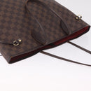 LOUIS VUITTON Damier Ebene Neverfull MM Tote Bag N51105 LV Auth 211535-8