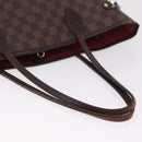 LOUIS VUITTON Damier Ebene Neverfull MM Tote Bag N51105 LV Auth 211535-9