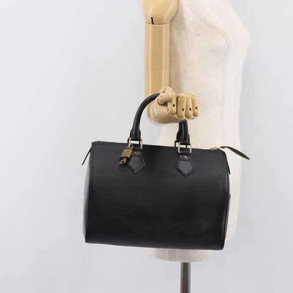 LOUIS VUITTON Epi Speedy 25 Hand Bag Black M59042 LV Auth 211537V