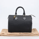 LOUIS VUITTON Epi Speedy 25 Hand Bag Black M59042 LV Auth 211537V-25