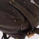 Chloe Paddington Hand Bag Leather Brown Gold Tone Auth 211538A-15