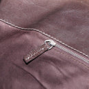 Chloe Paddington Hand Bag Leather Brown Gold Tone Auth 211538A-23