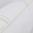 PRADA Tote Bag Leather White Silver Auth 211540A-12