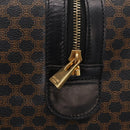 CELINE Macadam Boston Bag PVC Black Gold Tone Auth 211542V-14