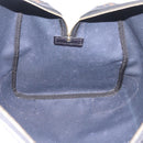 CELINE Macadam Boston Bag PVC Black Gold Tone Auth 211542V-22