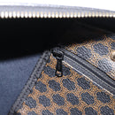 CELINE Macadam Boston Bag PVC Black Gold Tone Auth 211542V-23