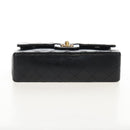 CHANEL Matelasse 23 Chain Shoulder Bag Lamb Skin Black Gold CC Auth 211543SAM-10