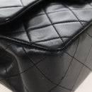 CHANEL Matelasse 23 Chain Shoulder Bag Lamb Skin Black Gold CC Auth 211543SAM-11