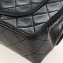 CHANEL Matelasse 23 Chain Shoulder Bag Lamb Skin Black Gold CC Auth 211543SAM-14