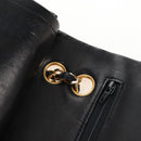 CHANEL Matelasse 23 Chain Shoulder Bag Lamb Skin Black Gold CC Auth 211543SAM-19