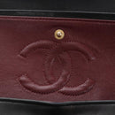 CHANEL Matelasse 23 Chain Shoulder Bag Lamb Skin Black Gold CC Auth 211543SAM-23