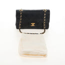 CHANEL Matelasse 23 Chain Shoulder Bag Lamb Skin Black Gold CC Auth 211543SAM-32