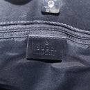 GUCCI GG Canvas Shoulder Bag Black Silver 33900 Auth 211545V-15