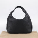 Bottega Veneta INTRECCIATO Hobo Shoulder Bag Leather Black 125787 Auth 211547SAM-22