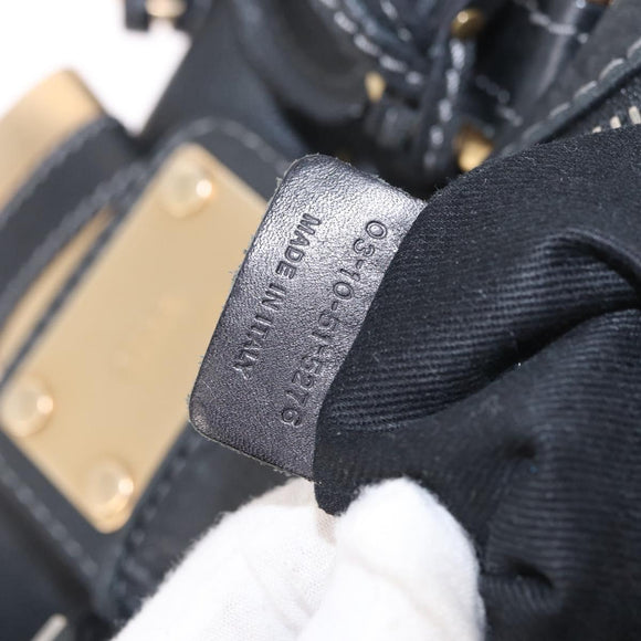 Chloe Paddington Hand Bag Leather Black Gold Auth 211548V