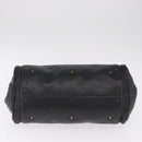 Chloe Paddington Hand Bag Leather Black Gold Auth 211548V-9