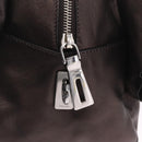 PRADA Hand Bag Leather Bronze Silver Auth 211549V-15