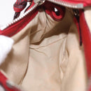 Chloe Paddington Hand Bag Leather Red Gold Tone Auth 211551V-24