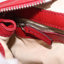Chloe Paddington Hand Bag Leather Red Gold Tone Auth 211551V-25