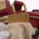 Chloe Paddington Hand Bag Leather Red Gold Tone Auth 211551V-27