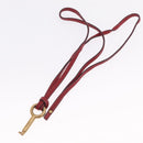 Chloe Paddington Hand Bag Leather Red Gold Tone Auth 211551V-28