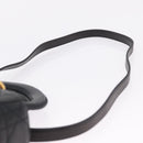 Christian Dior Canage Lady Dior Hand Bag Lamb Skin 2way Black Gold Auth 211553V-11