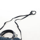 Miu Miu Matelasse Shoulder Bag Denim 2way Navy Silver Auth 211555A-15