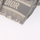 Christian Dior Trotter Canvas saddle Body Bag Gray Gold Tone Auth 211556V-13