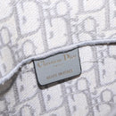 Christian Dior Trotter Canvas saddle Body Bag Gray Gold Tone Auth 211556V-19