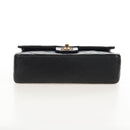 CHANEL Matelasse 25 Chain Shoulder Bag Lamb Skin Black Gold CC Auth 211558SAM-9