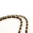 CHANEL Matelasse 25 Chain Shoulder Bag Lamb Skin Black Gold CC Auth 211559SAM-9