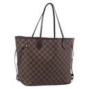 LOUIS VUITTON Damier Ebene Neverfull MM Tote Bag N51105 LV Auth 211575-1