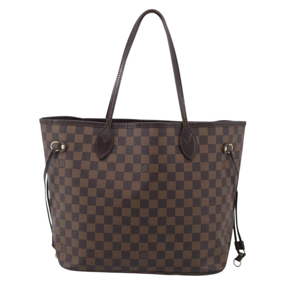 LOUIS VUITTON Damier Ebene Neverfull MM Tote Bag N51105 LV Auth 211575