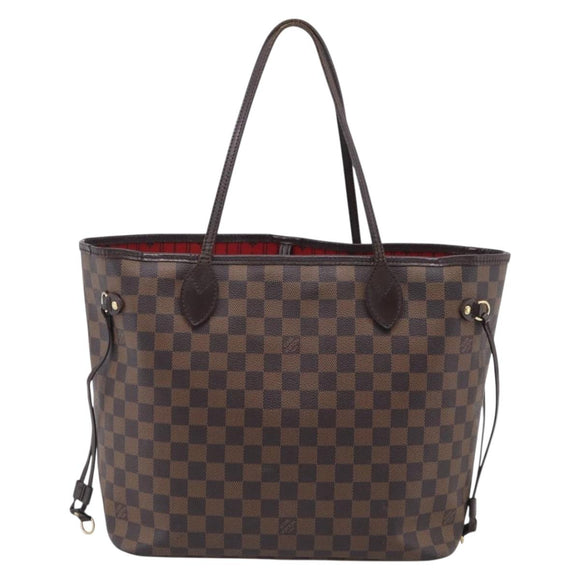 LOUIS VUITTON Damier Ebene Neverfull MM Tote Bag N51105 LV Auth 211575